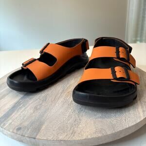 Birkenstock Tatacoa Adventure Sandals Orange Black Rugged Trail Size L9 M7